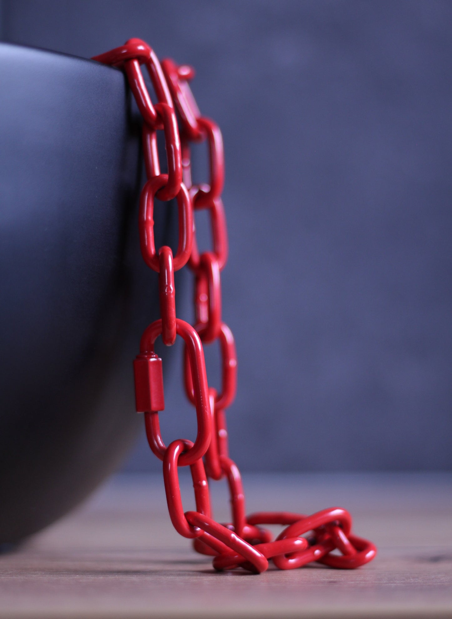 Short -part powder -coated chain