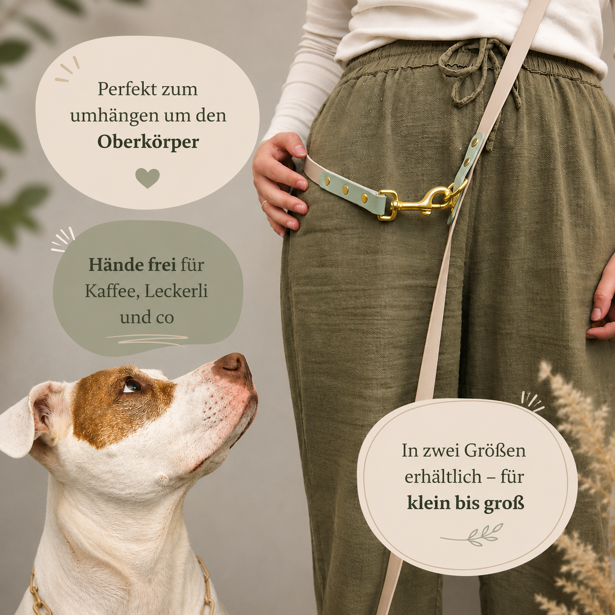 Biothane® Führleine 3-fach verstellbar