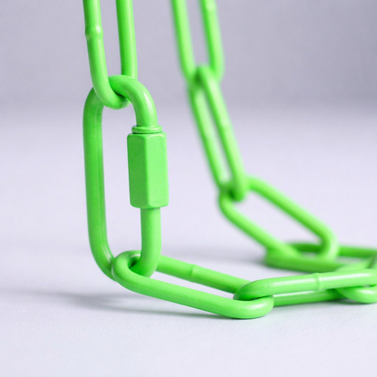 Long -part powder -coated chains