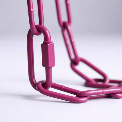 Long -part powder -coated chains
